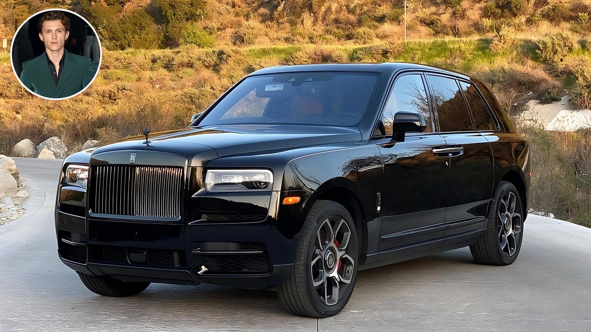 Tom Holland's Rolls Royce Cullinan Black Badge