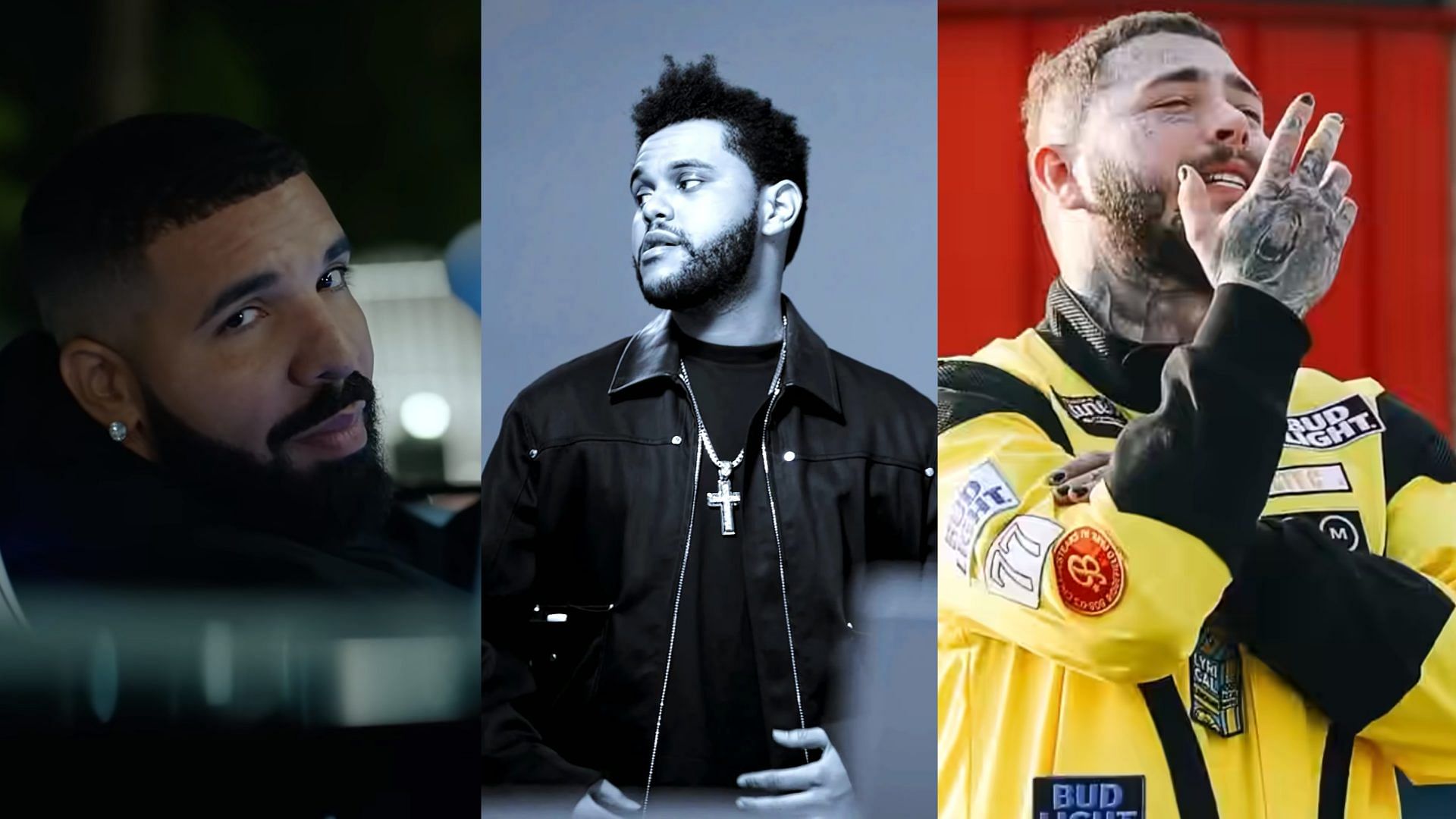The Weeknd VS Drake VS Post Malone