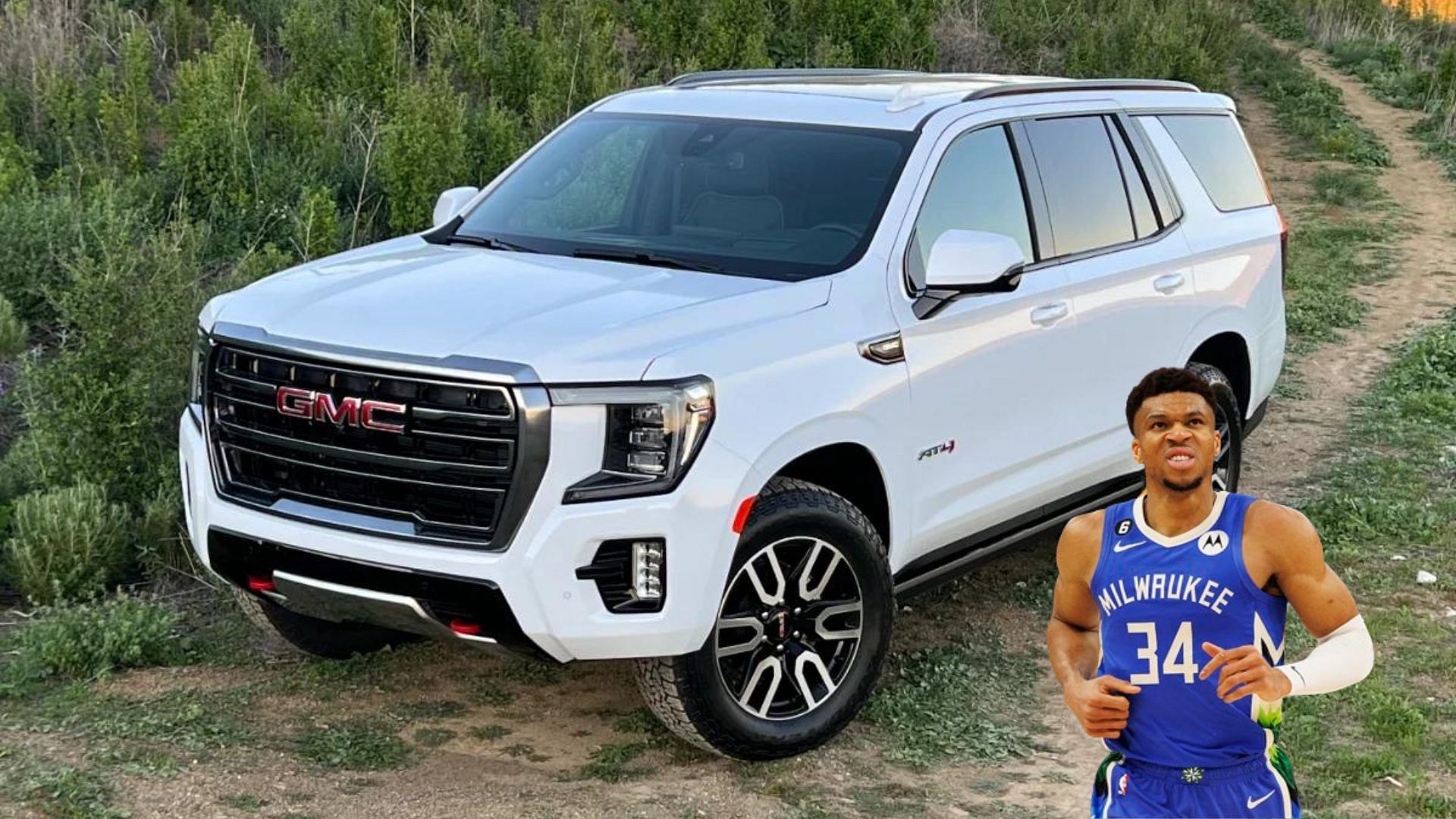 Giannis Antetokounmpo's White GMC Yukon