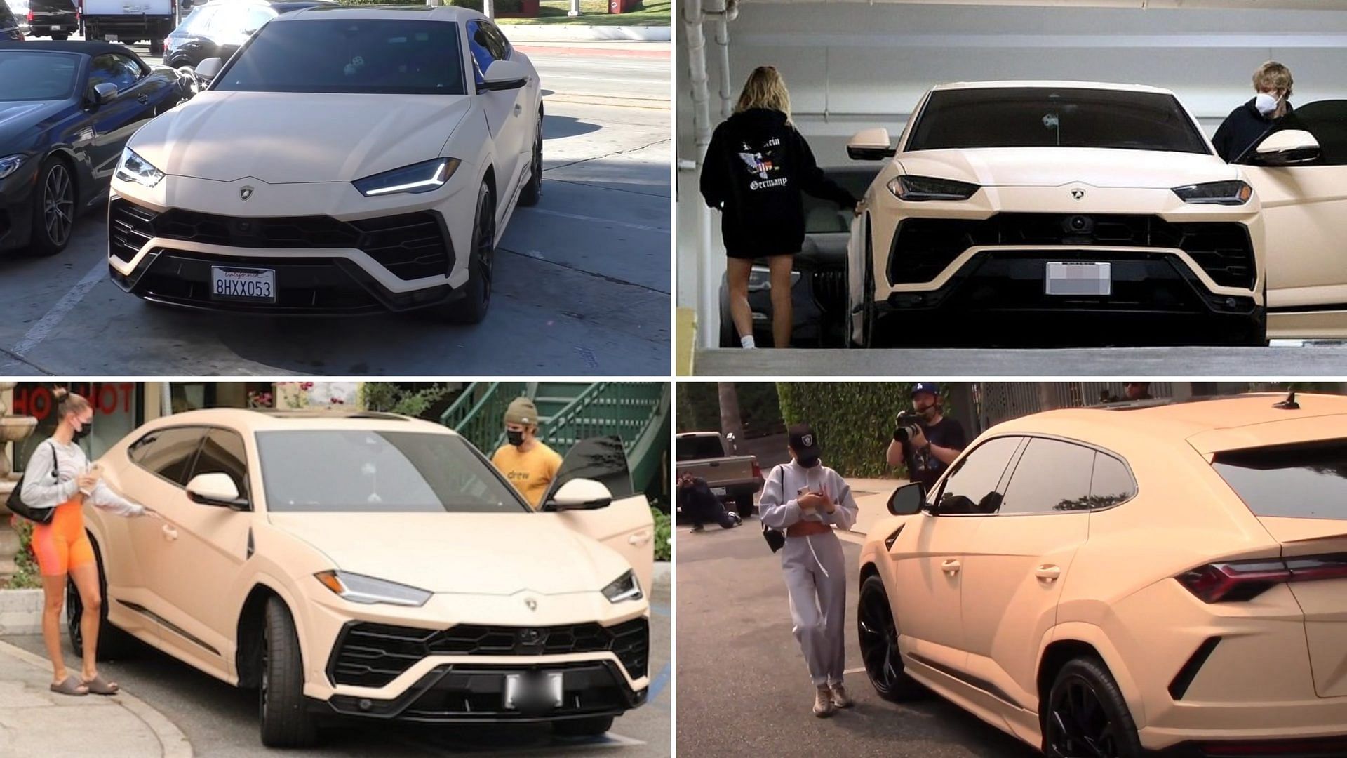 Hailey Bieber and Justin Bieber's Lamborghini Urus