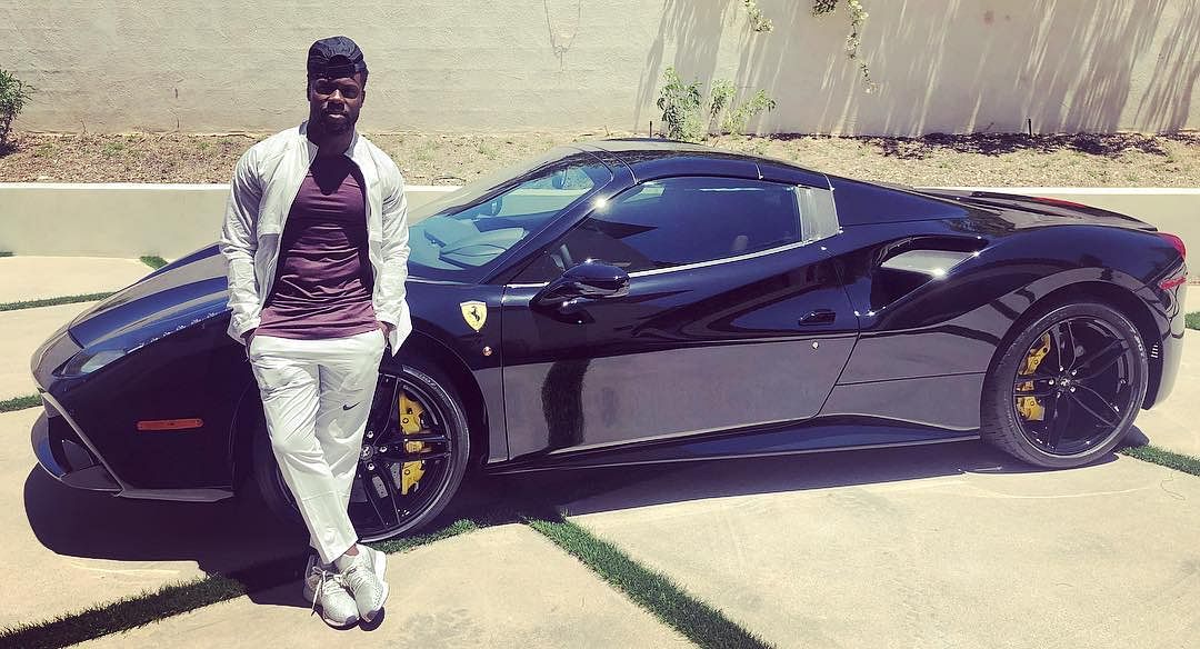 Kevin Hart with his Ferrari 488 Spyder