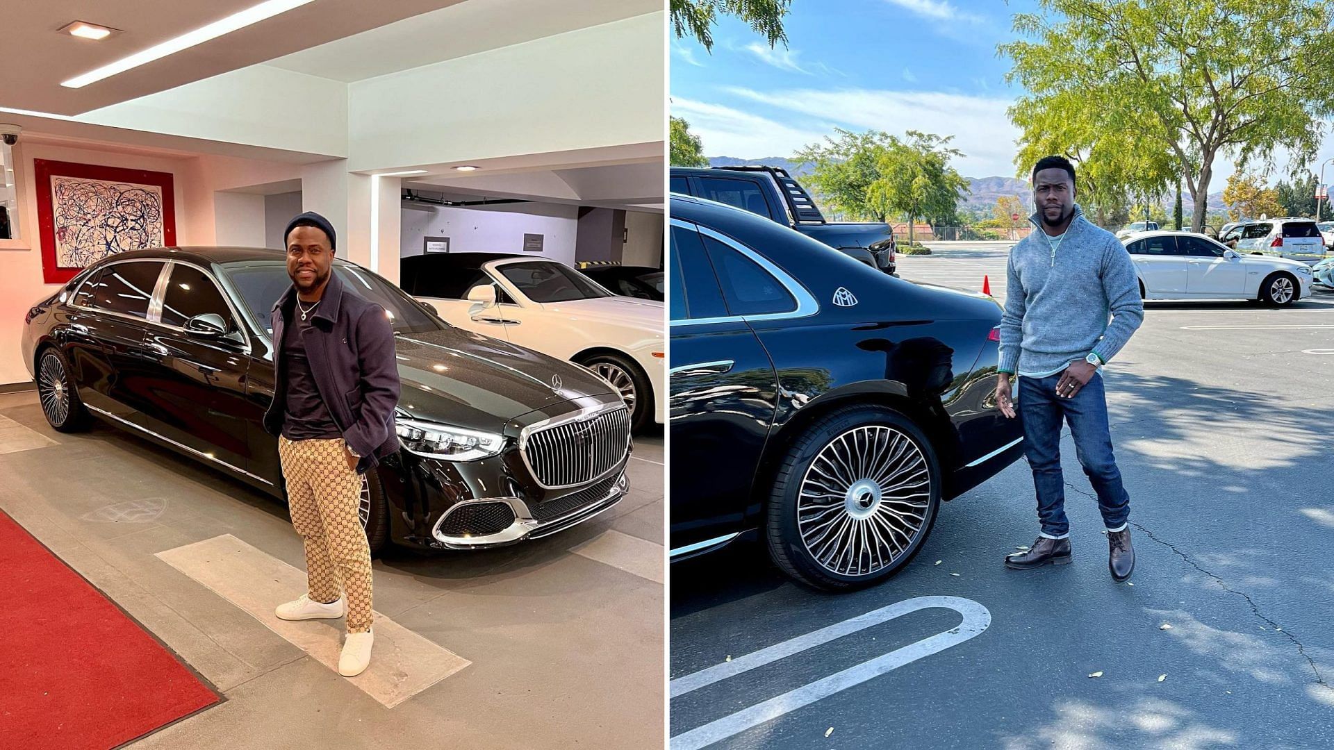 Kevin Hart with his Mercedes-Maybach S 580