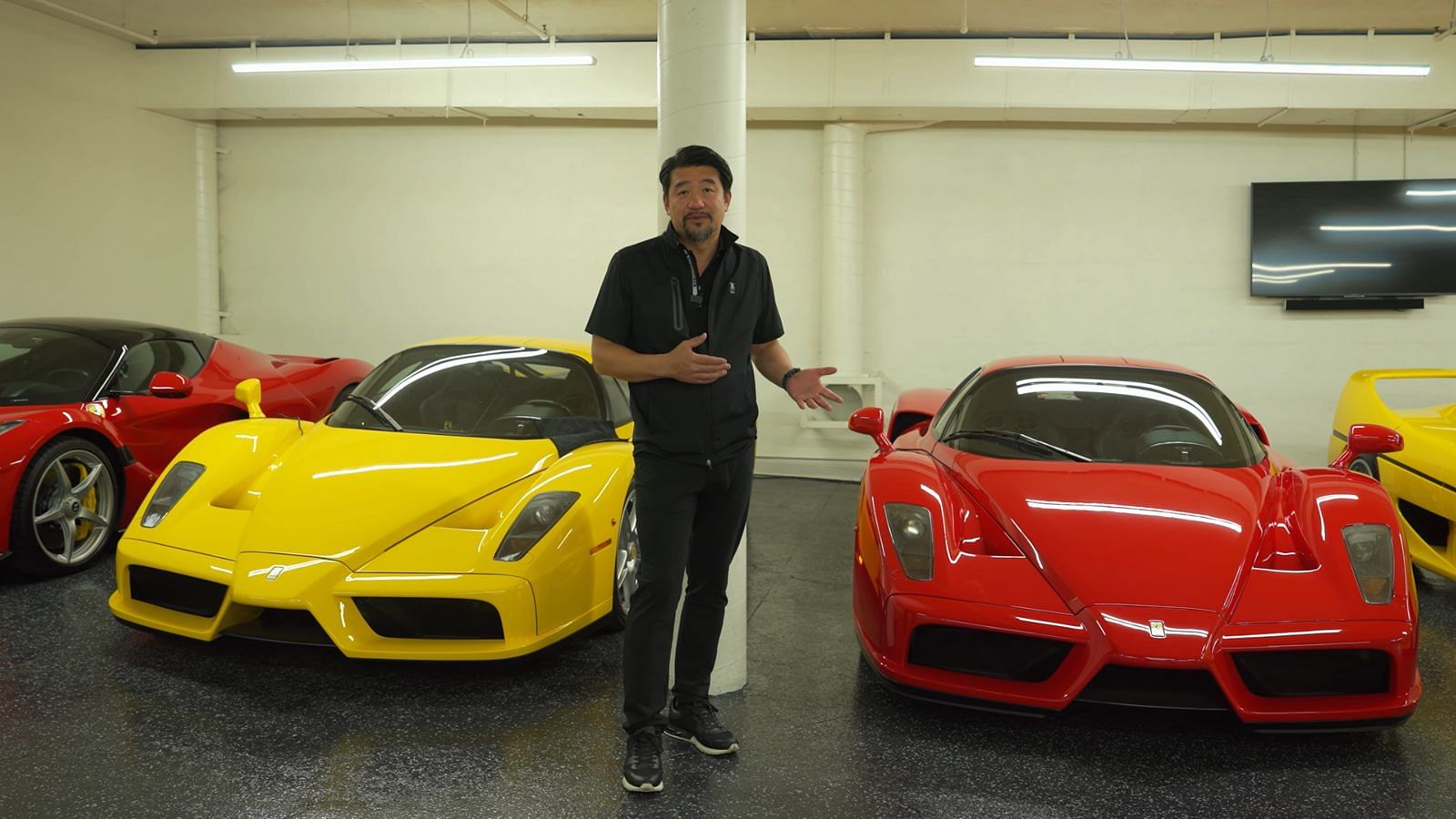 Ferrari Collector David Lee's Red and Yellow Ferrari Enzo