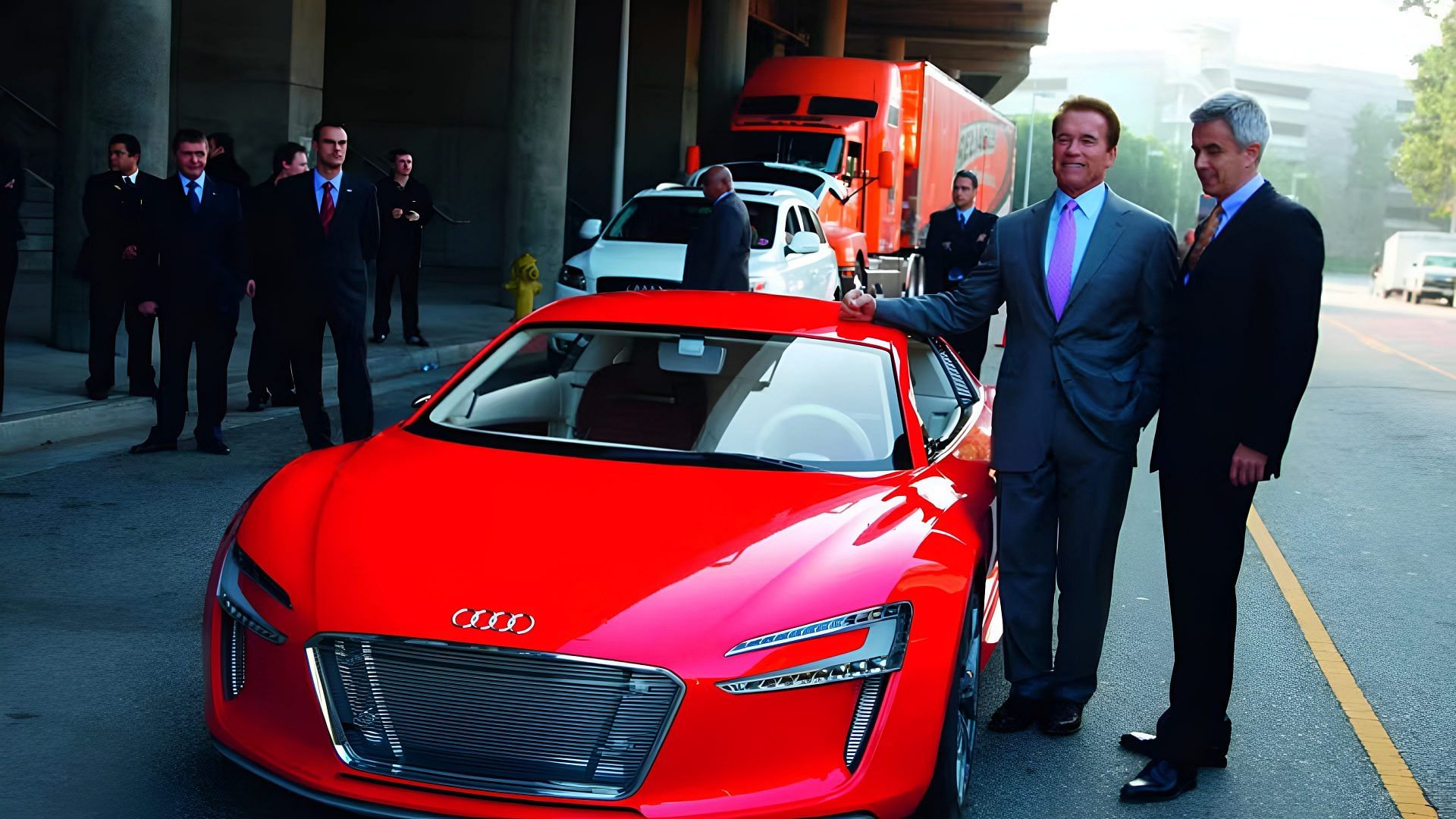 Arnold Schwarzenegger's Audi R8 e-Tron Concept