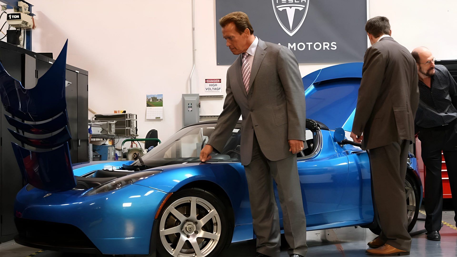 Arnold Schwarzenegger's Tesla Roadster