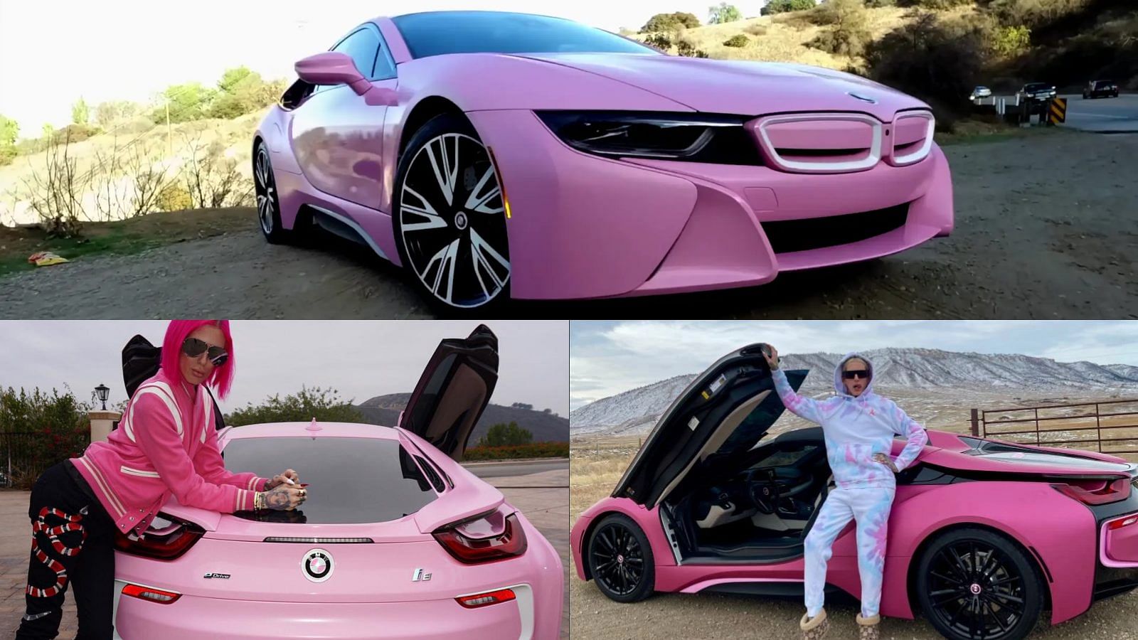 Jeffree Star's Pink BMW i8