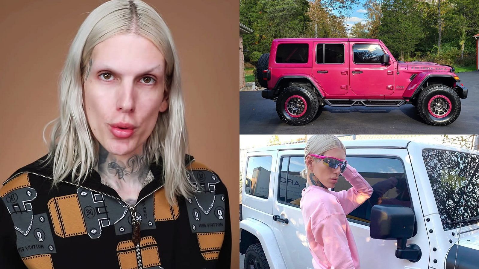 Jeffree Star's Pink Jeep Rubicon Wrangler