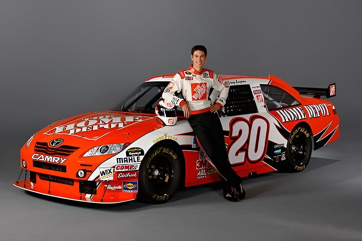 Joey Logano and his 2009 No. 20 Home Depot Toyota Camry