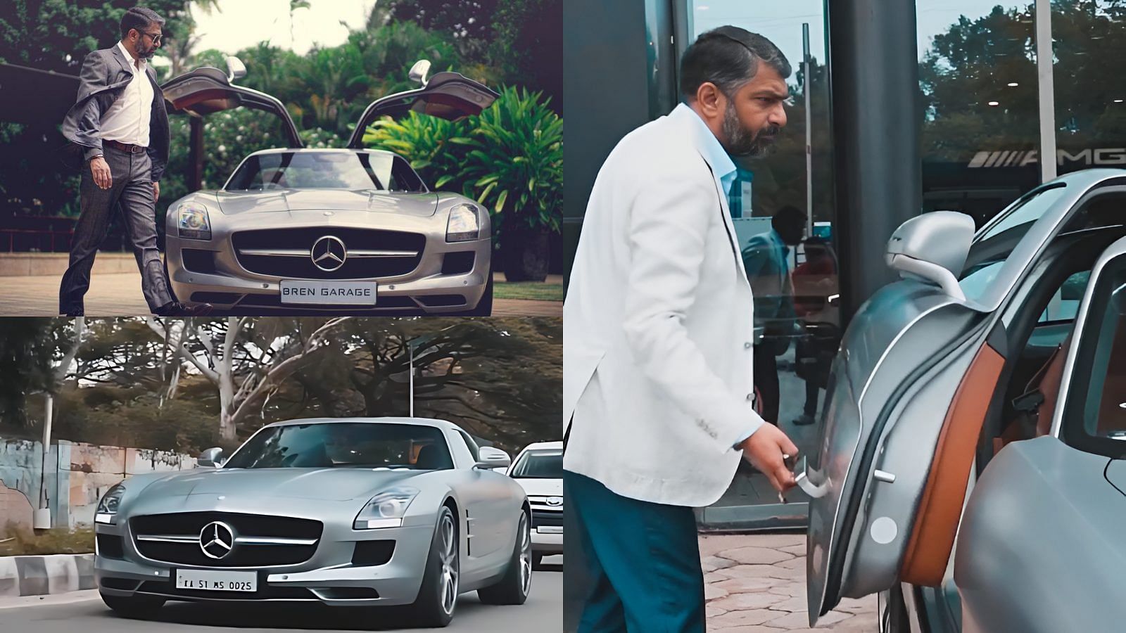 Boopesh Reddy with his Mercedes-Benz SLS AMG Gullwing