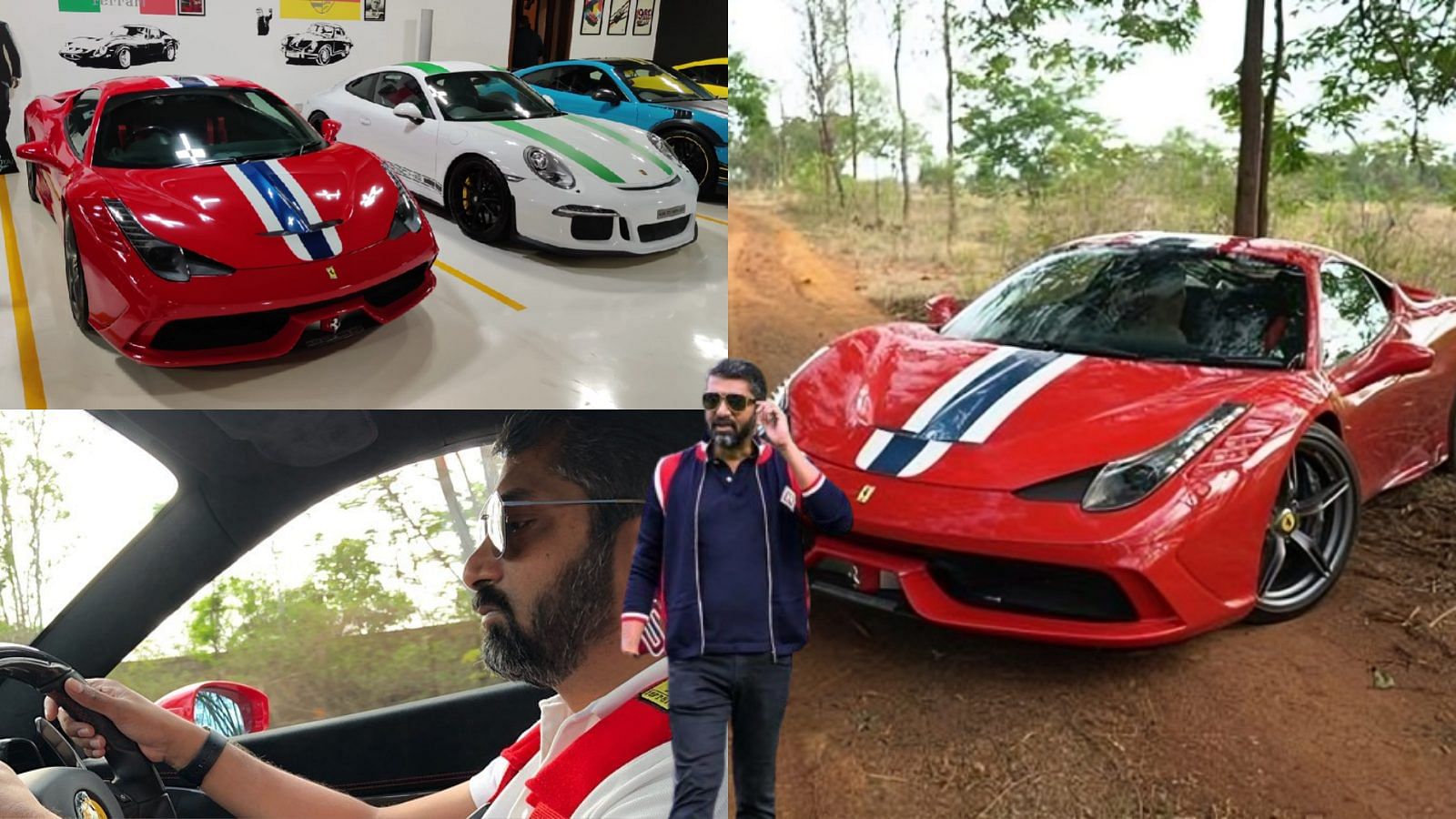 Boopesh Reddy with his Ferrari 458 Speciale