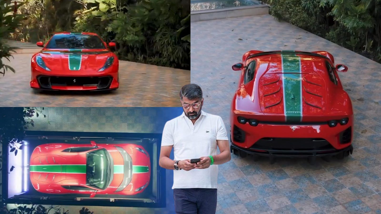 Boopesh Reddy with his Ferrari 812 Competizione