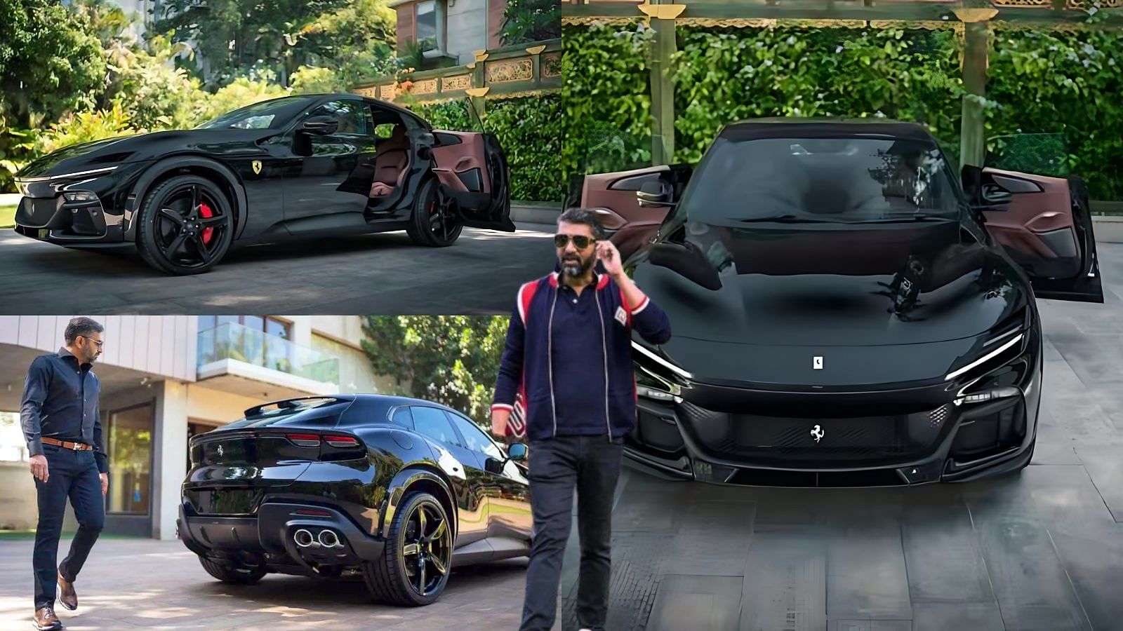 Boopesh Reddy with his Ferrari Purosangue