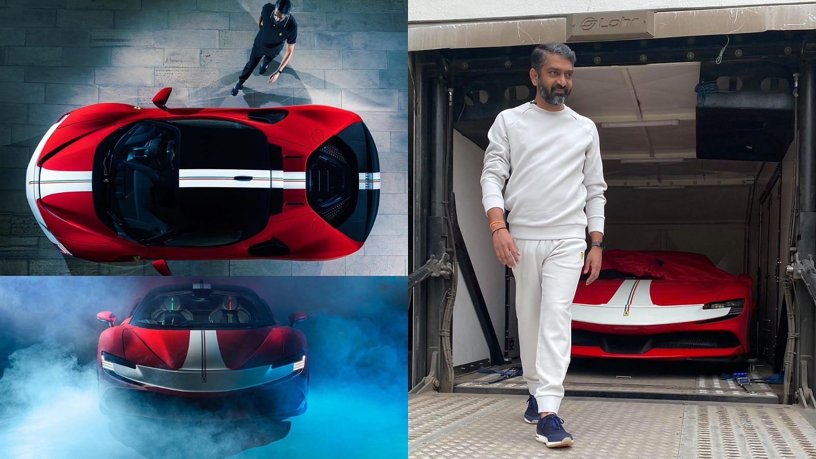 Boopesh Reddy with his Ferrari SF90 Stradale