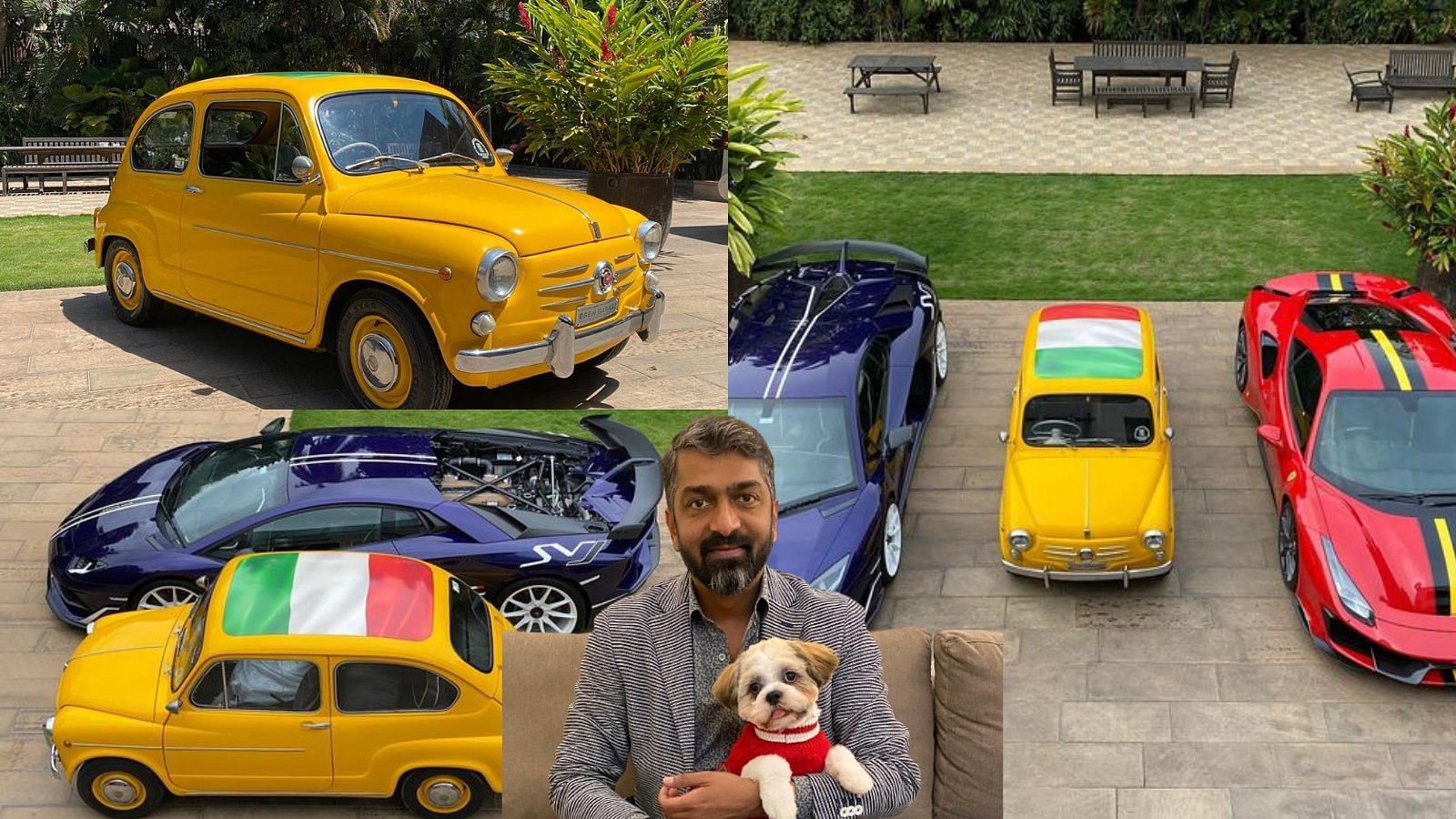 Boopesh Reddy with his Fiat 600