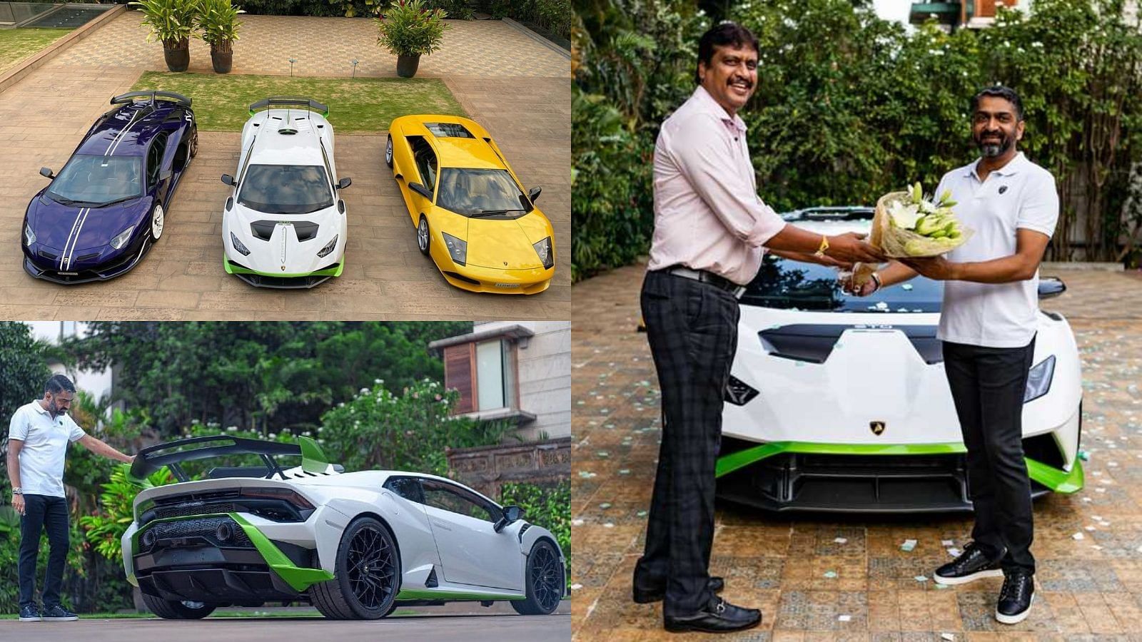 Boopesh Reddy with his Lamborghini Huracan STO