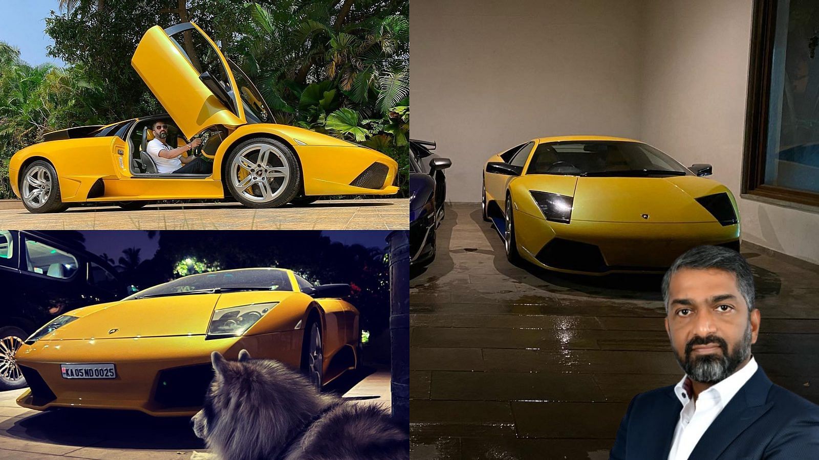 Boopesh Reddy with his Lamborghini Murcielago