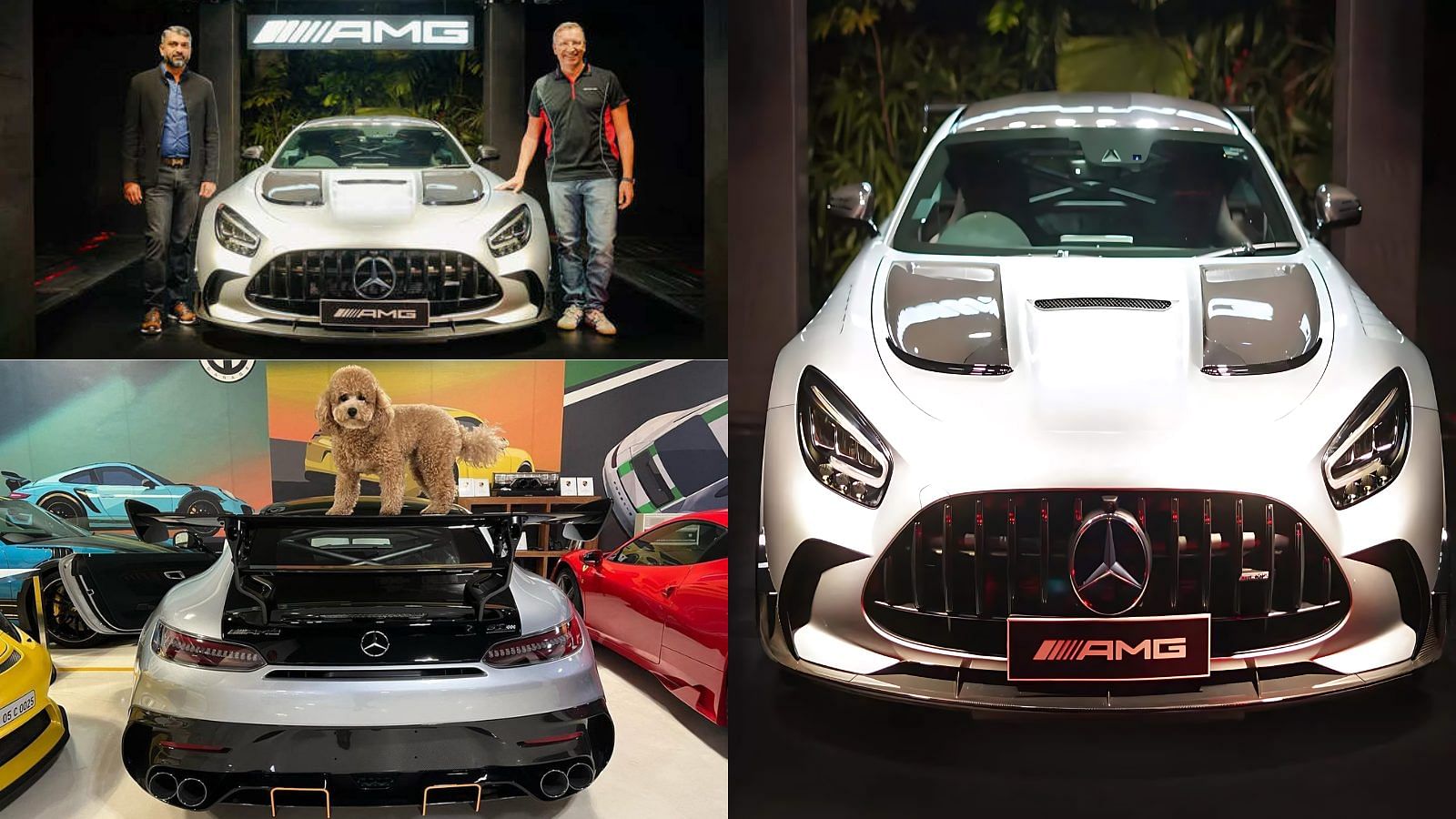 Boopesh Reddy with his Mercedes-Benz AMG GT Black Series