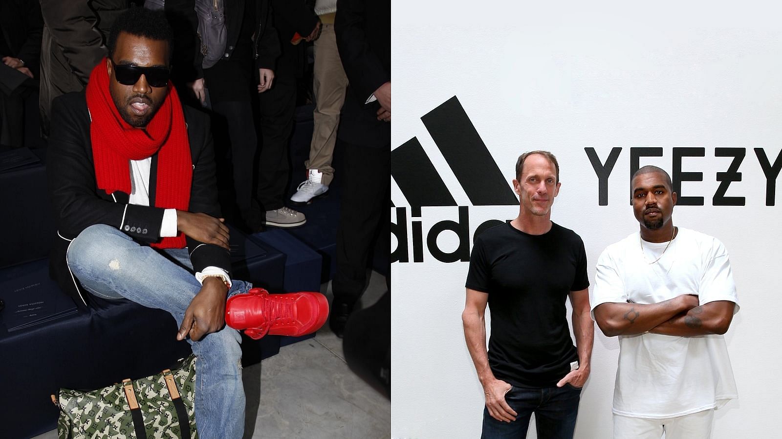 Kanye West endorseding Adidas