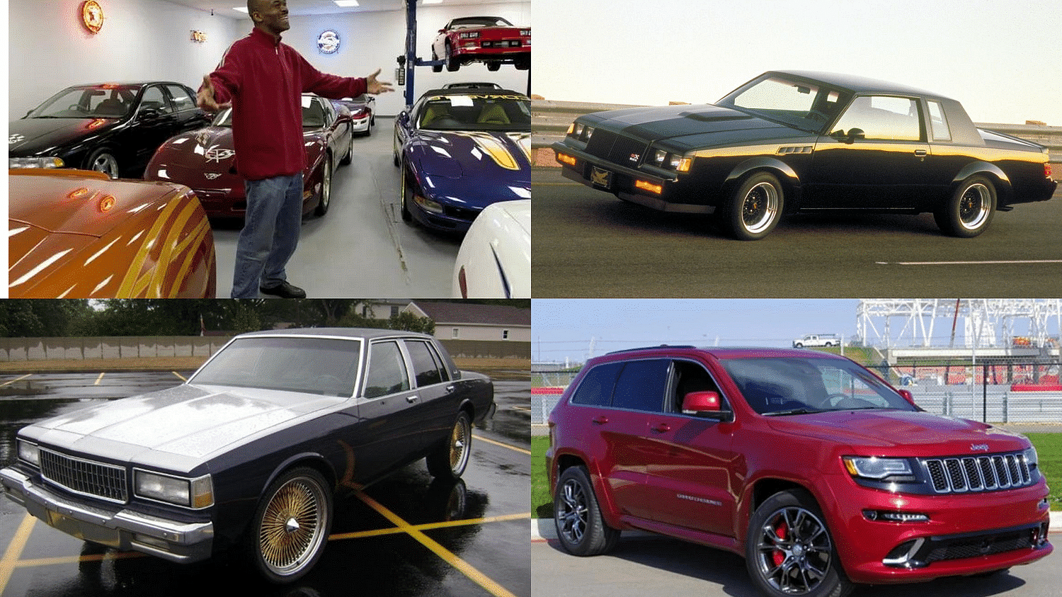 Marvin Harrison's car collection includes oldschool american muscle cars and the jeep grand cherokee SRT