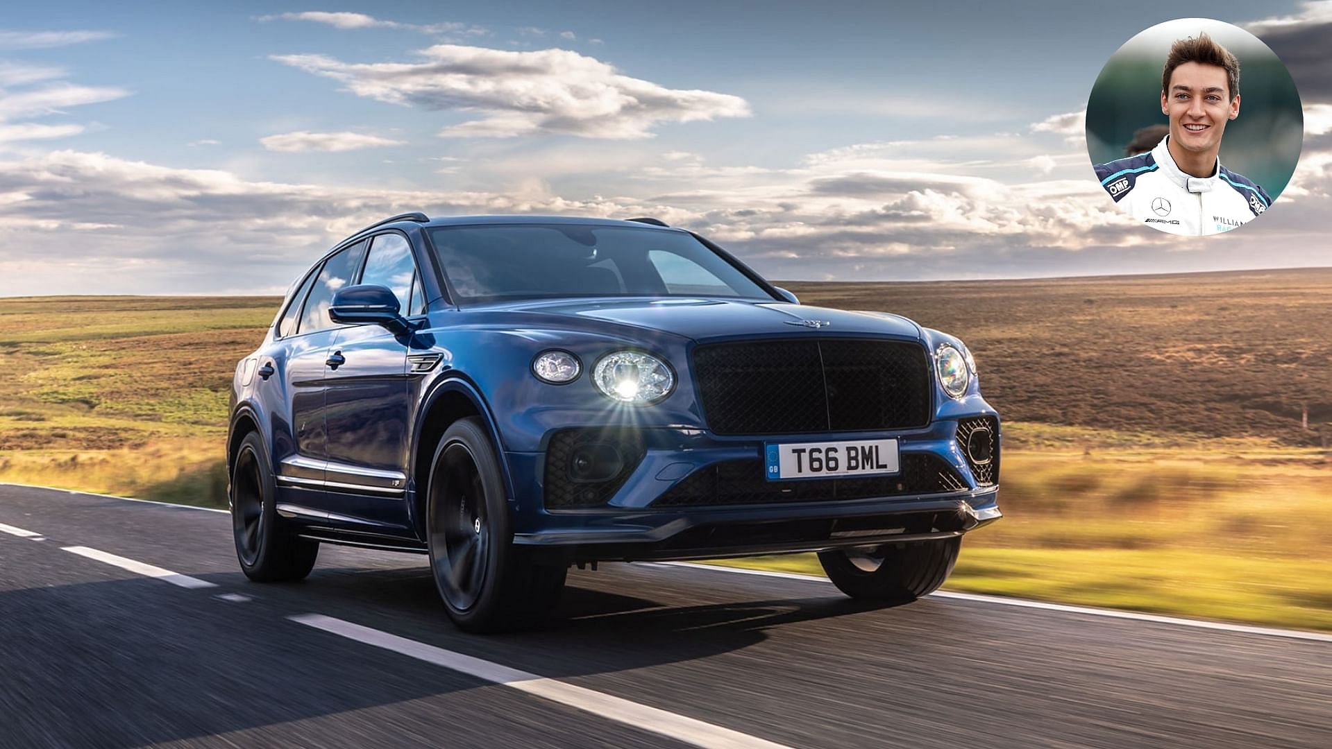 Blue Bentley Bentayga