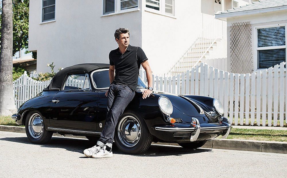 Patrick Dempsey with his 1963 Porsche 356