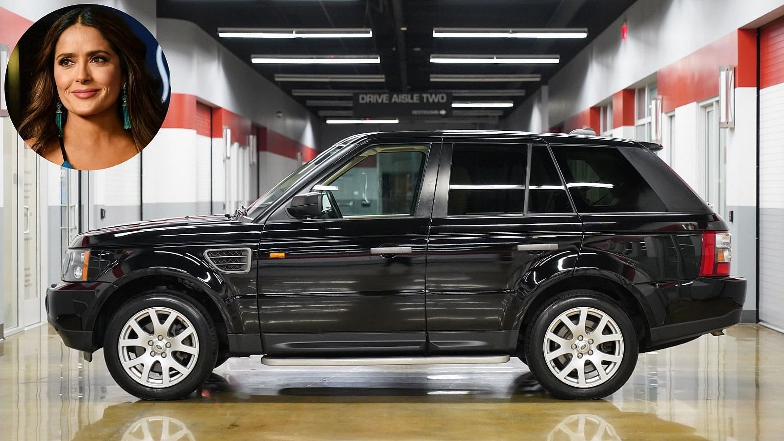 Salma Hayek Range Rover 