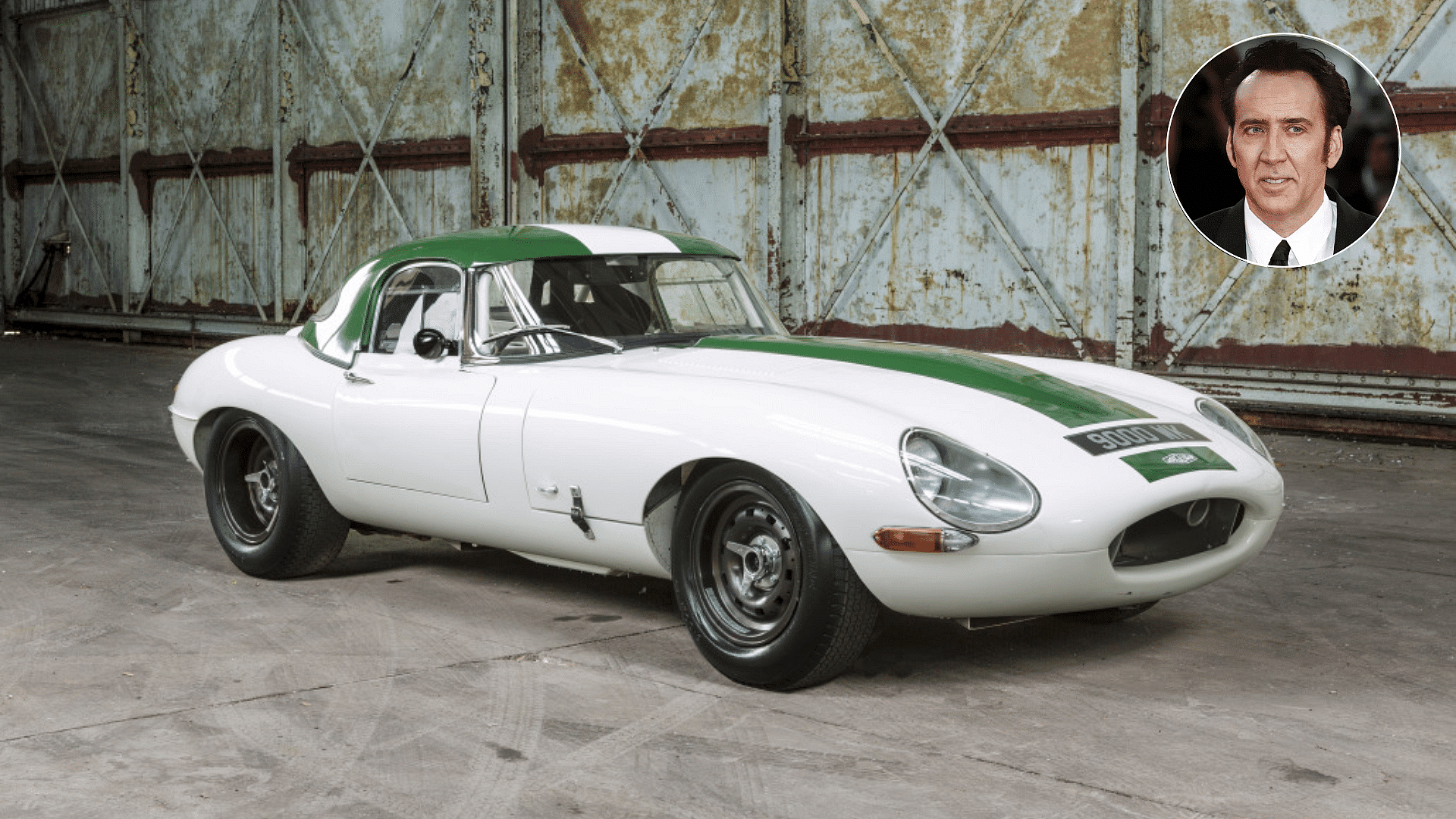 1963 Jaguar E-Type semi-lightweight competition - Nicolas Cage