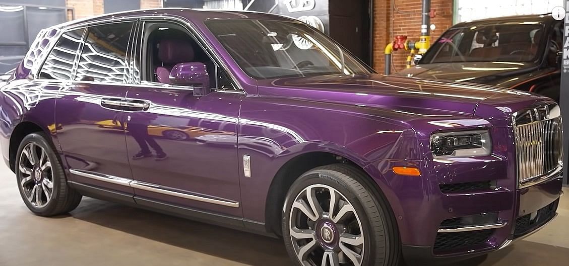 Dwight Howard's purple Rolls-Royce Cullinan