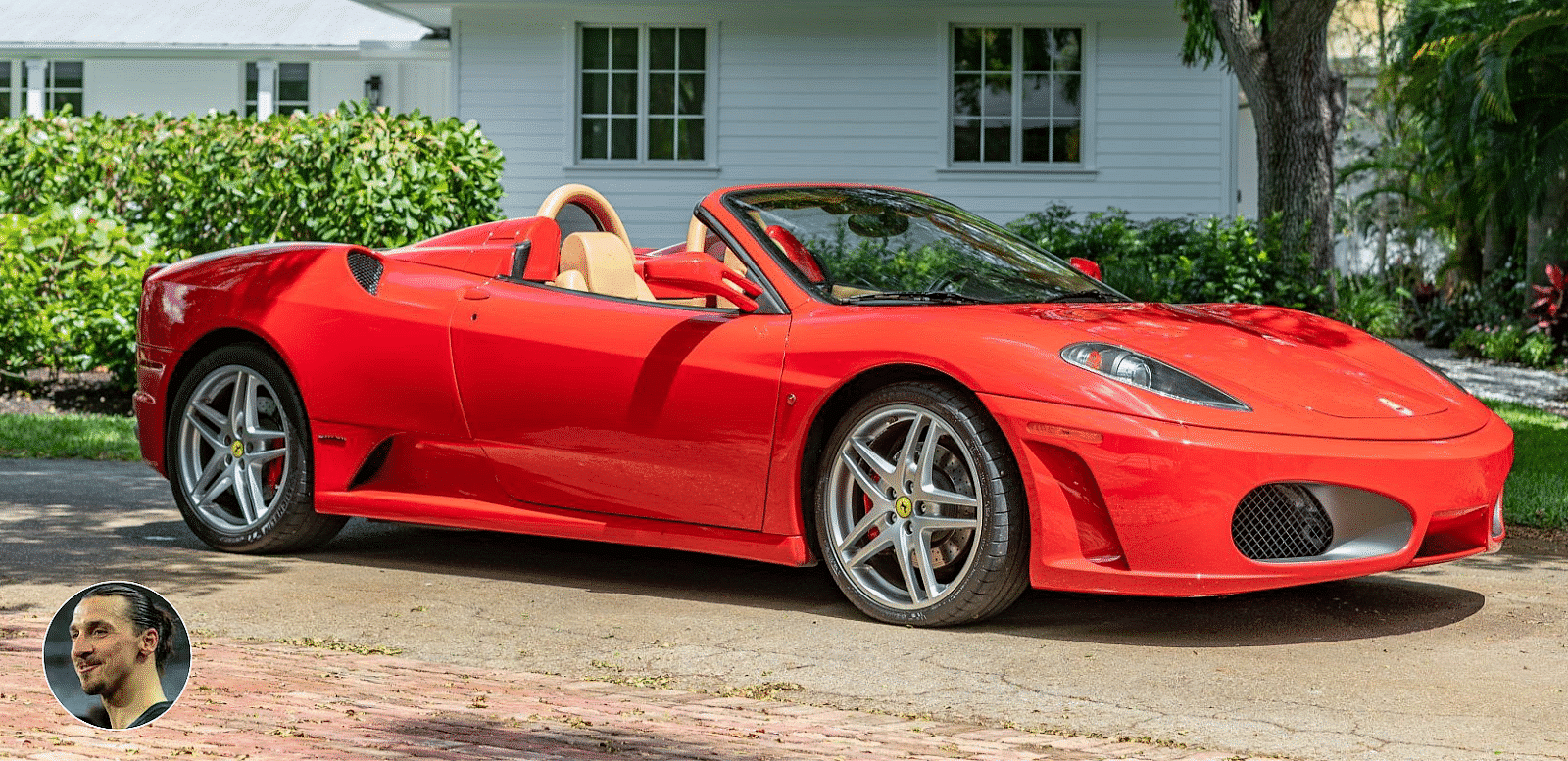 Zlatan Ibrahimovic’s Red Ferrari F430 Spider