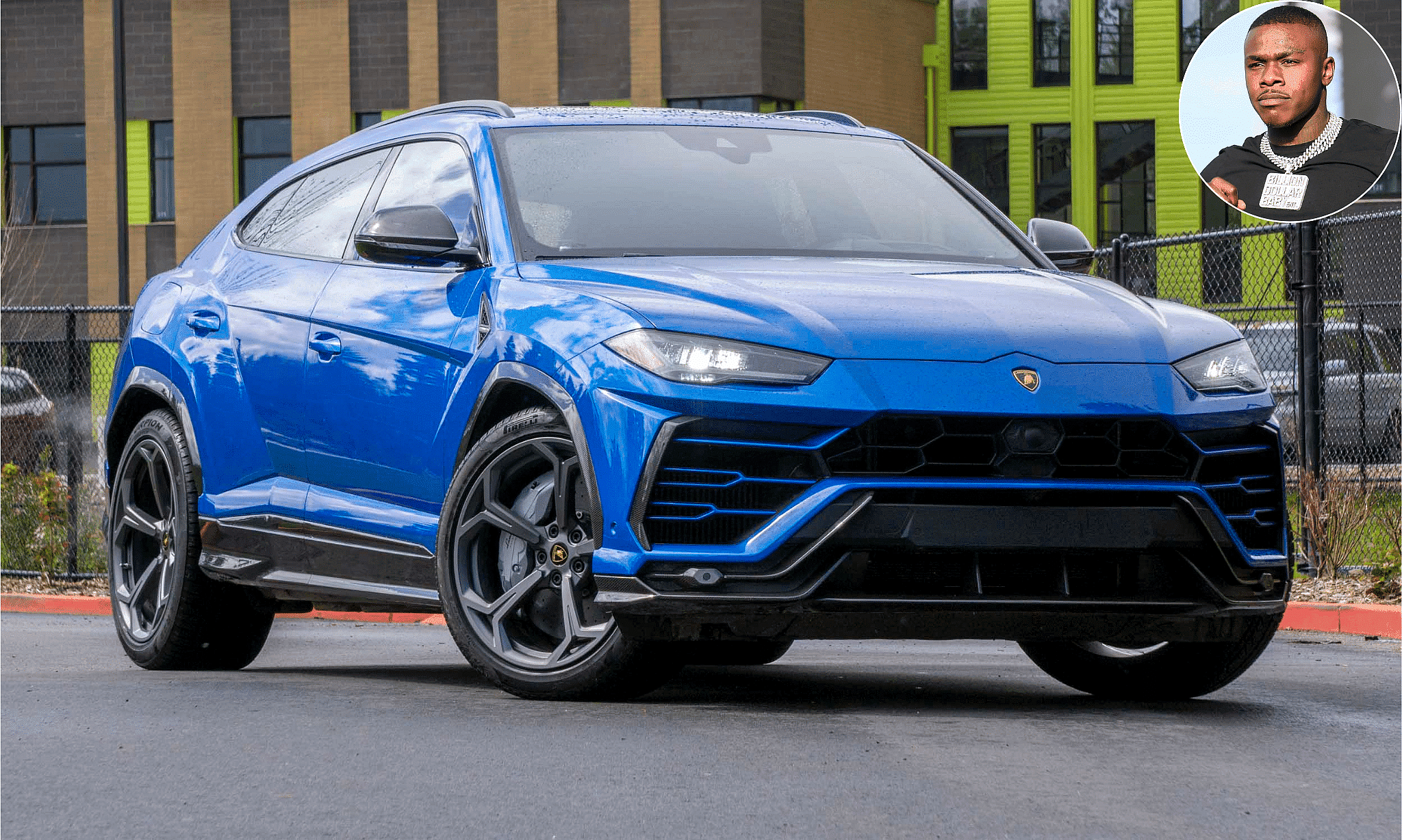 Rapper DaBaby with Lamborghini Urus