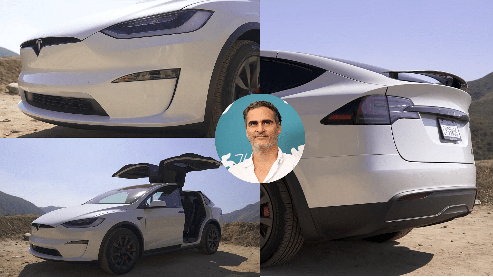 Tesla Model X of Joaquin Phoenix