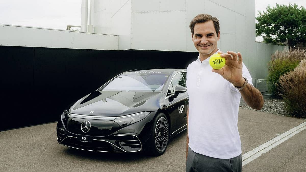 Roger Federer's Mercedes-Benz EQS