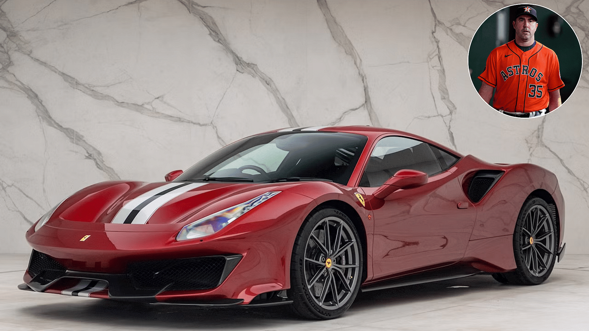 Justin Verlander Ferrari 488 Pista