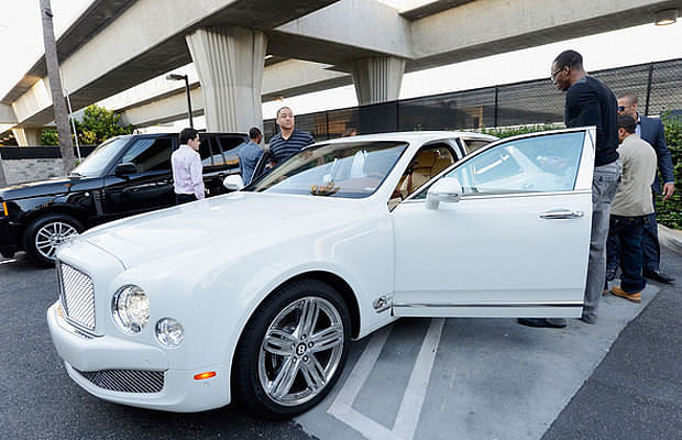 Dwight Howard's white Bentley Mulsanne