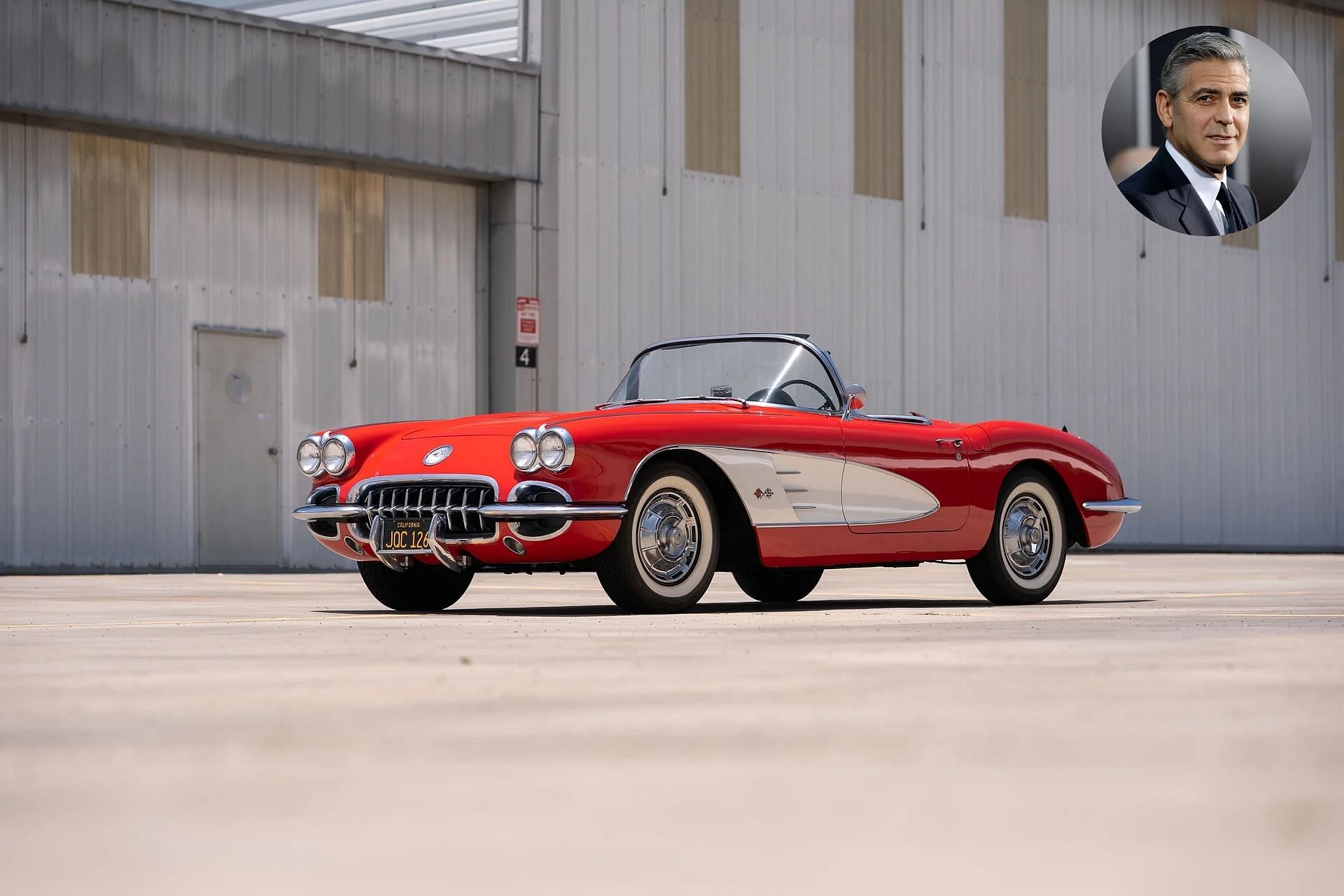 George Clooney 1959 Chevrolet Corvette C1