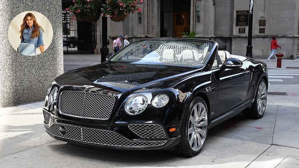 2018 Bentley Continental GT Convertible  - Sofia Vergara - Black - Front and Side View