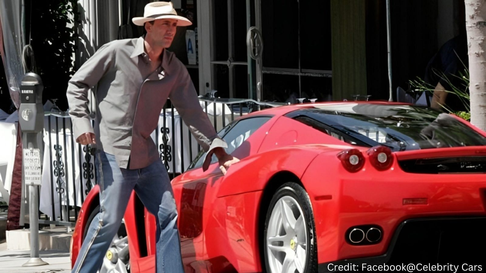 Nicolas Cage with his 2003 Ferrari Enzo