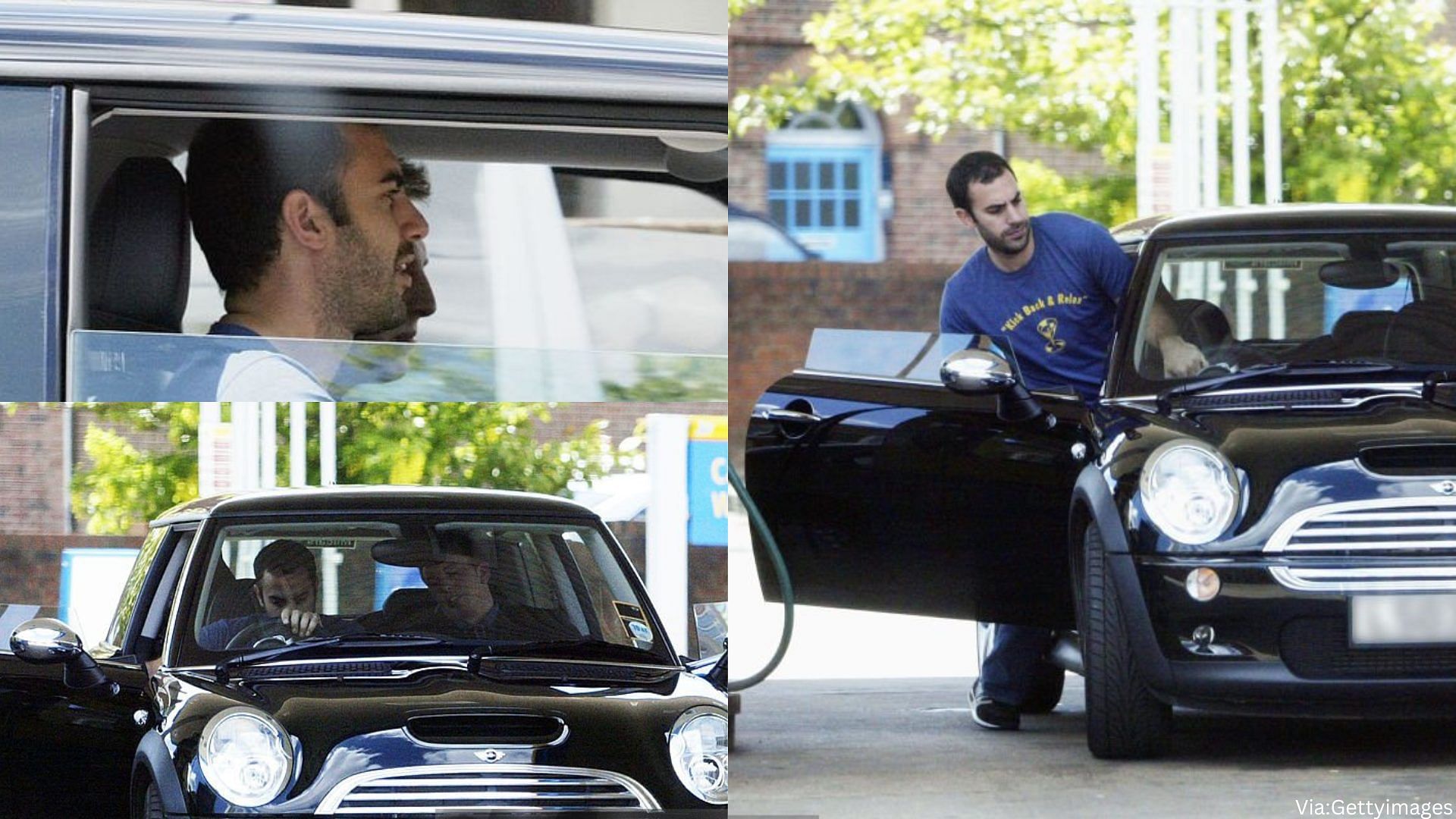 Sacha Baron Cohen's Mini cooper S in black