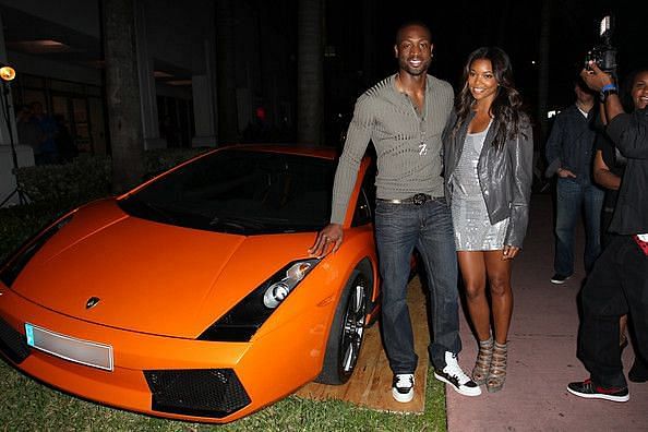 Dwyane Wade's orange Lamborghini Gallardo Spyder