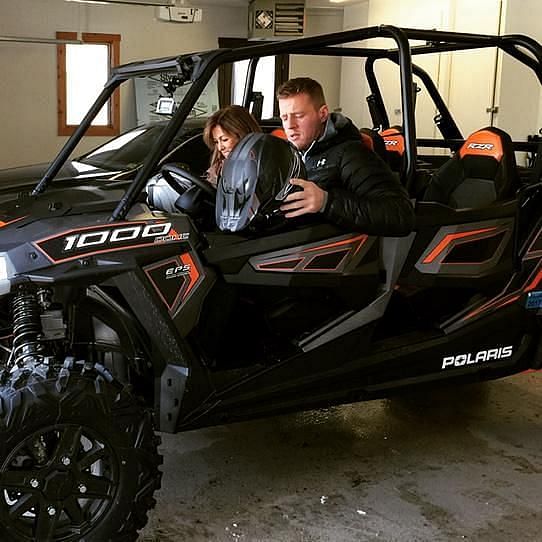 JJ Watt in his Polaris 1000