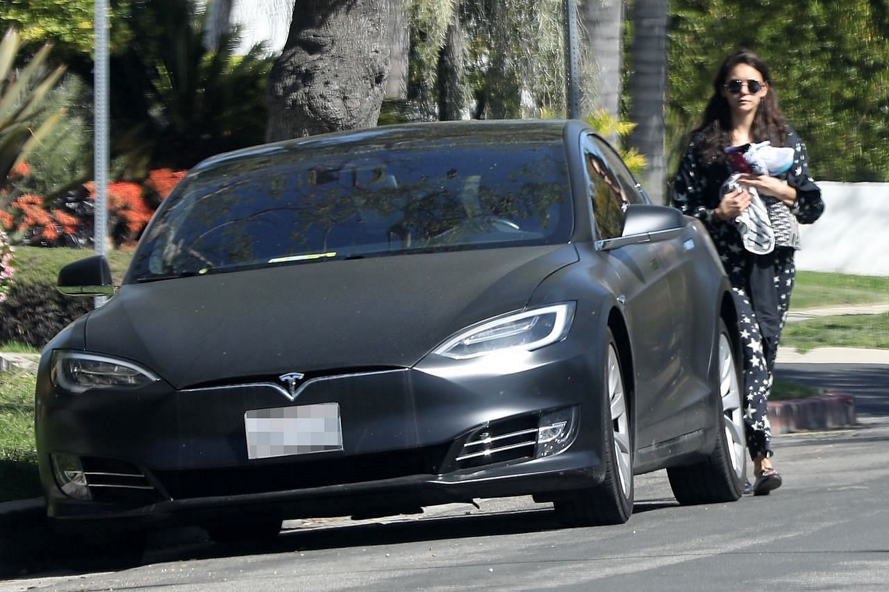 Nina Dobrev's Tesla Model S 