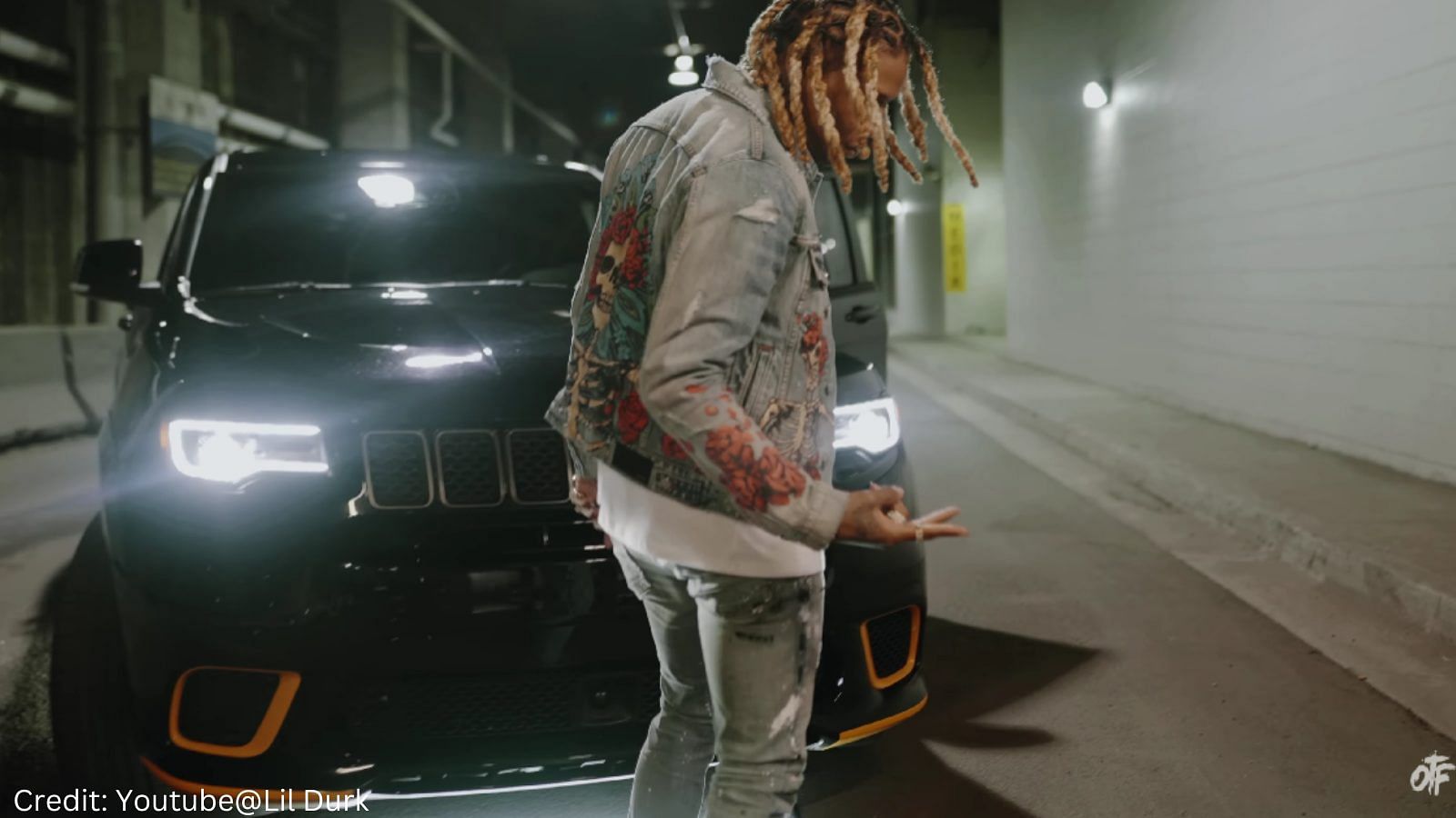 Lil Durk with Jeep Grand Cherokee Trackhawk