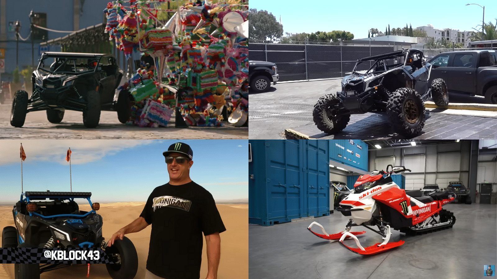 Ken Block's Can-AM dirt bikes and Ski-Doo snowmobiles