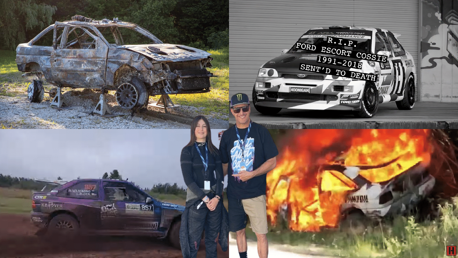 Ken Block and his daughter Lia Block's 1991 Ford Escort RS Cosworth AKA “COSSIE” and Ford Escort Cossie V2